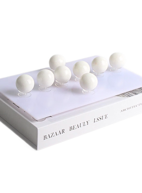 八粒白石阵摆件石春饰品