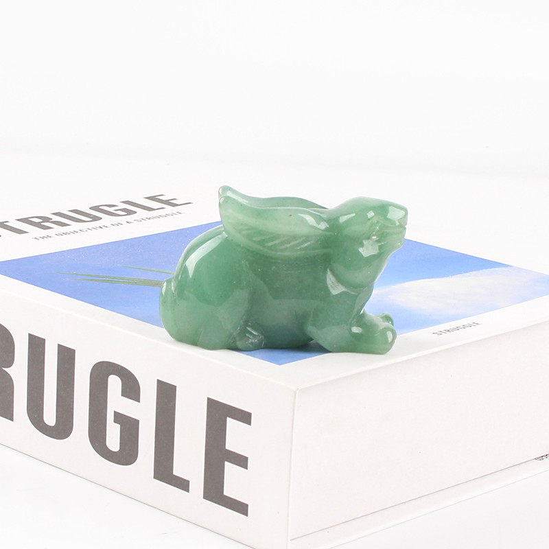 玄众阁 绿色玉兔东陵玉金钱兔子摆件生肖兔石雕属兔石兔,家居饰品,装饰摆件,淘宝优惠券,粉丝福利购,淘宝优惠卷