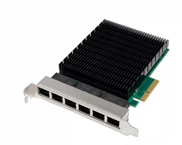 PCIE X4转6口网卡I350-T6六电口/千兆服务器工控网卡FPC