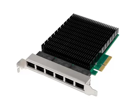 PCIE X4转6口网卡I350-T6六电口/千兆服务器工控网卡FPC