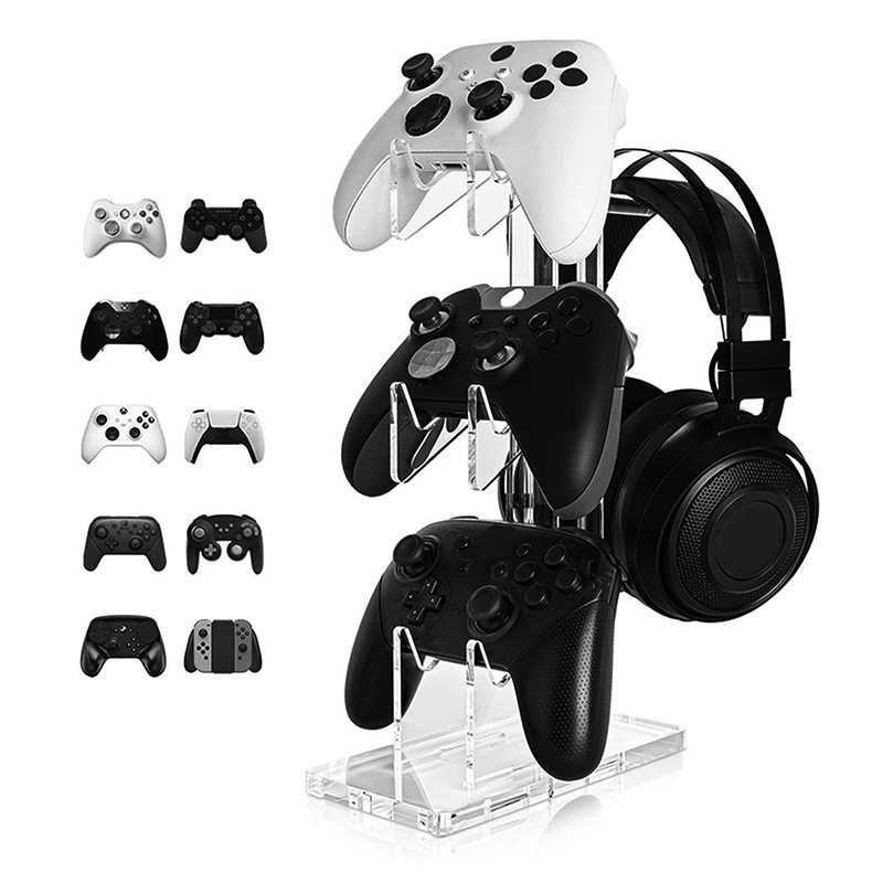适用PS5/PS4/ps3/ps2/switch pro/xbox游戏手柄耳机展示支架