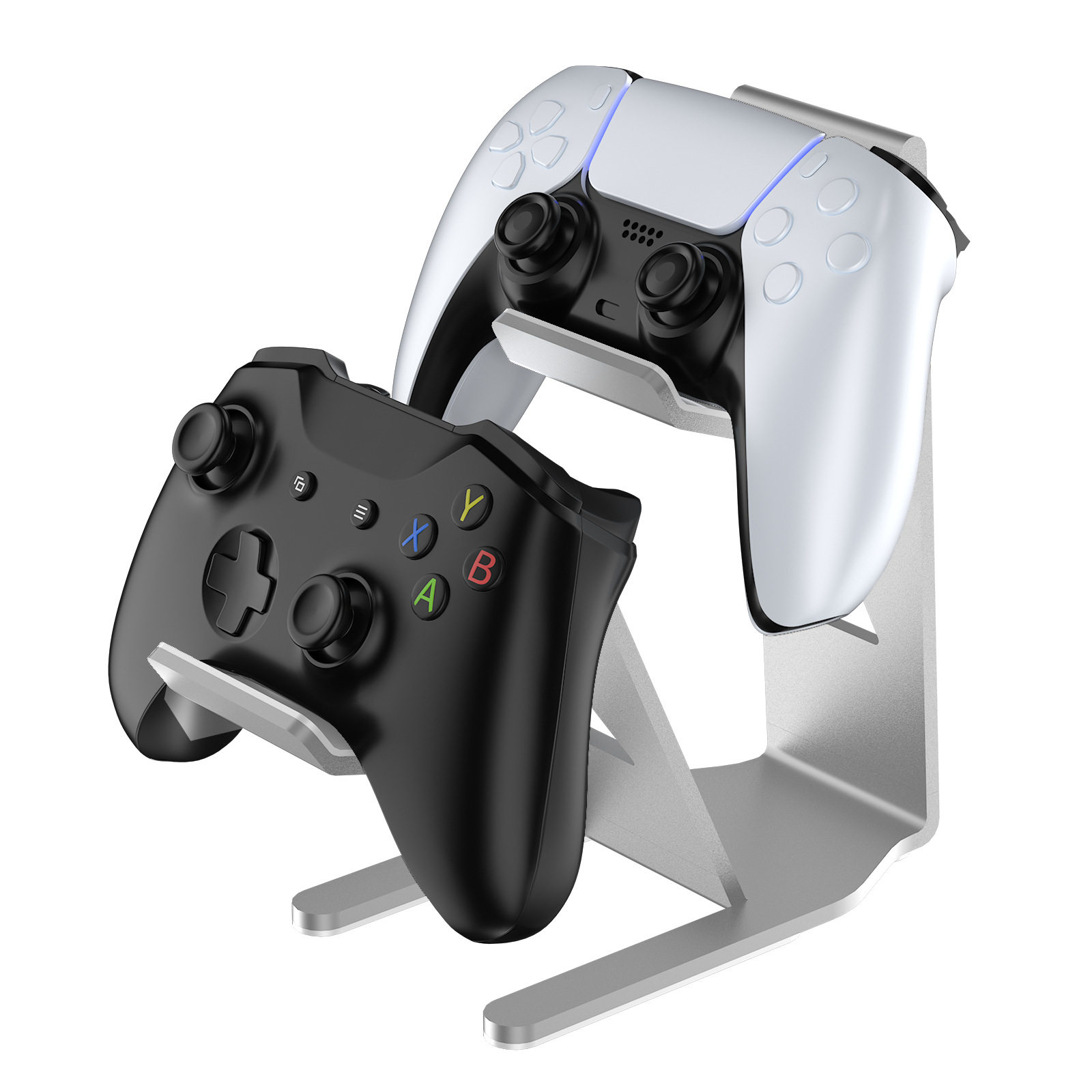 新款适用于PS5/PS4/xbox/Switch通用型手柄金属桌面收纳支架