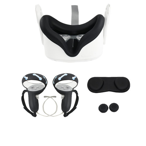 适用于Oculus quest 2 手柄全包防摔硅胶保护套防滑防护VR配件