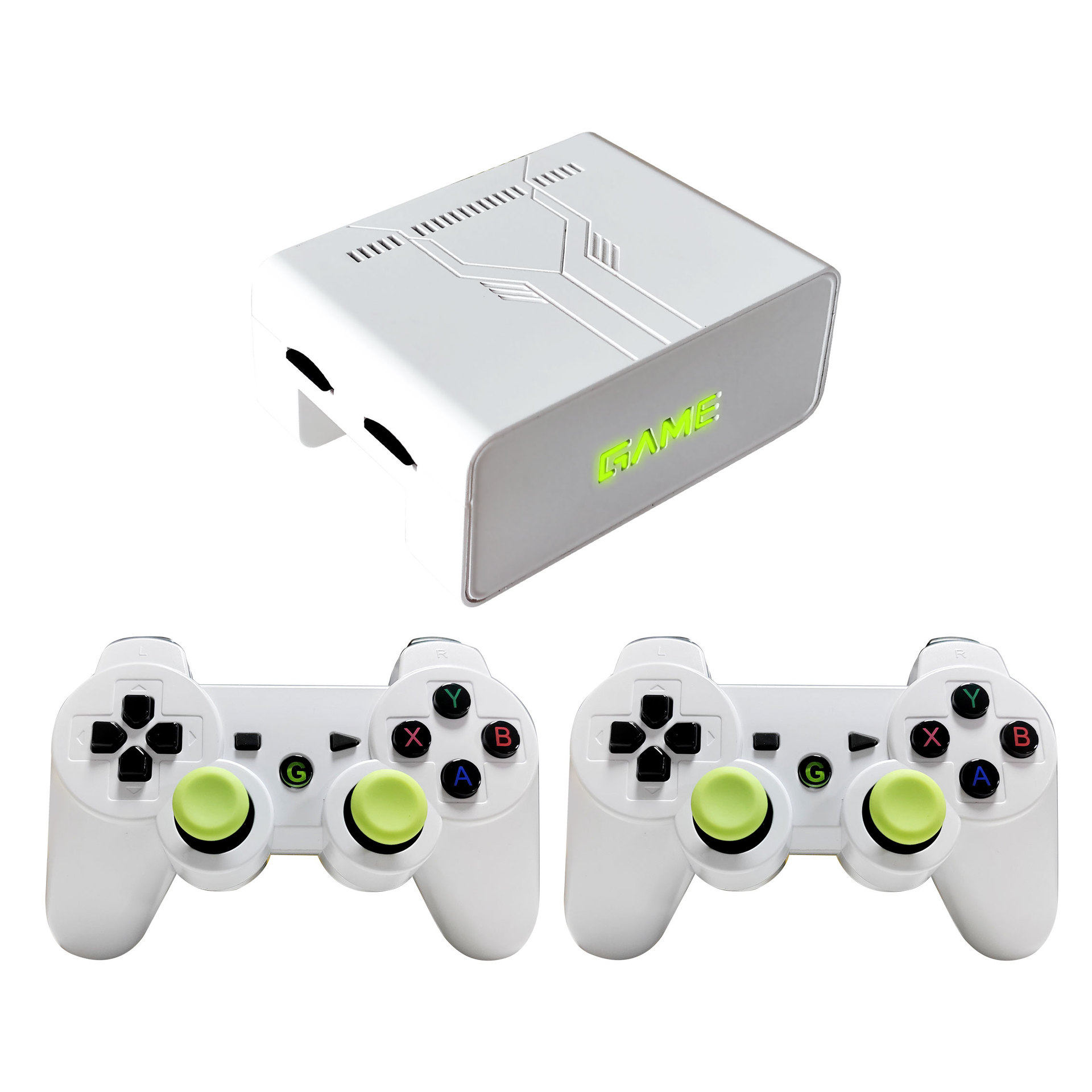 新款X7魔盒电视游戏机大型游戏主机盒子多人摇杆对战无线充电手柄