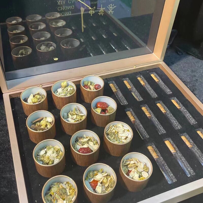 西藏那曲赠茶包私人订制虫草茶小罐礼盒冬虫夏草石斛花旗参盒装