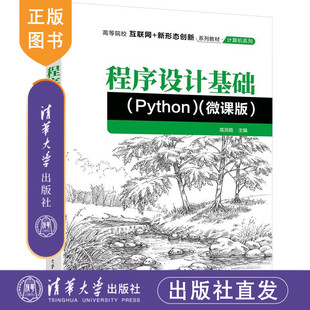 【官方正版新书】 程序设计基础(Python)（微课版） 高洪皓 清华大学出版社 程序设计旗舰店 图书 书籍 教程教材