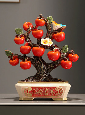 树脂装饰新中式客厅手工摆件祝福