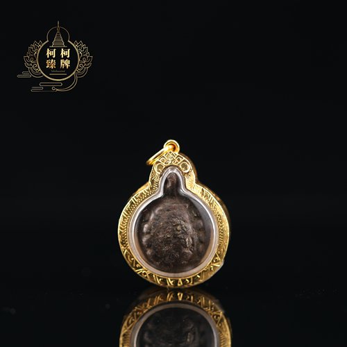 泰国特色正品真品 龙婆银2451年龟珍藏 萨玛空卡男女项链吊坠