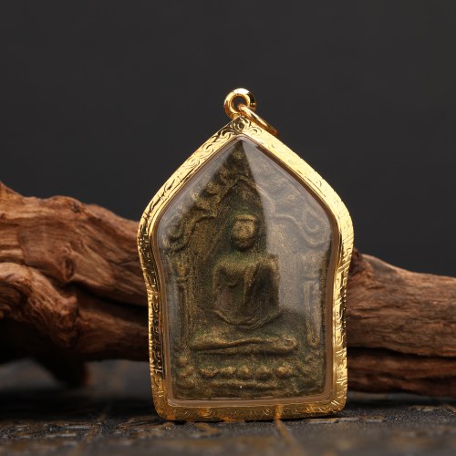 泰国佛牌正品龙婆撒空2543坤平佛 银符管美品 比赛证书萨玛空卡