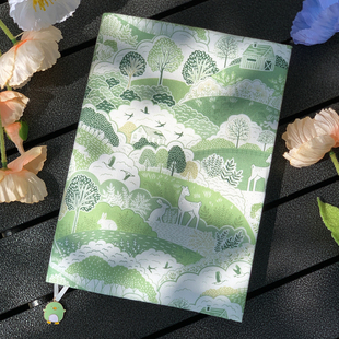 书衣32开16开包书皮A5手帐封皮a6余白记事本保护套hobo五年布书套