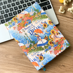 手工布面书衣A5手账本封皮MDa6书皮hobo五年本保护套32开书套定制