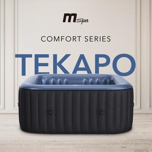 Mspa户外充气温泉恒温浴缸浴池泳池家用按摩泡澡浴桶158cm适合4人