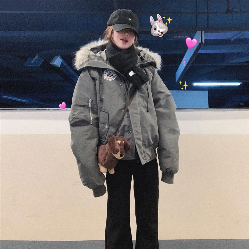 复古毛领爆款加厚冬季女美式棉服羽绒棉袄棉衣工装新款大派克2025