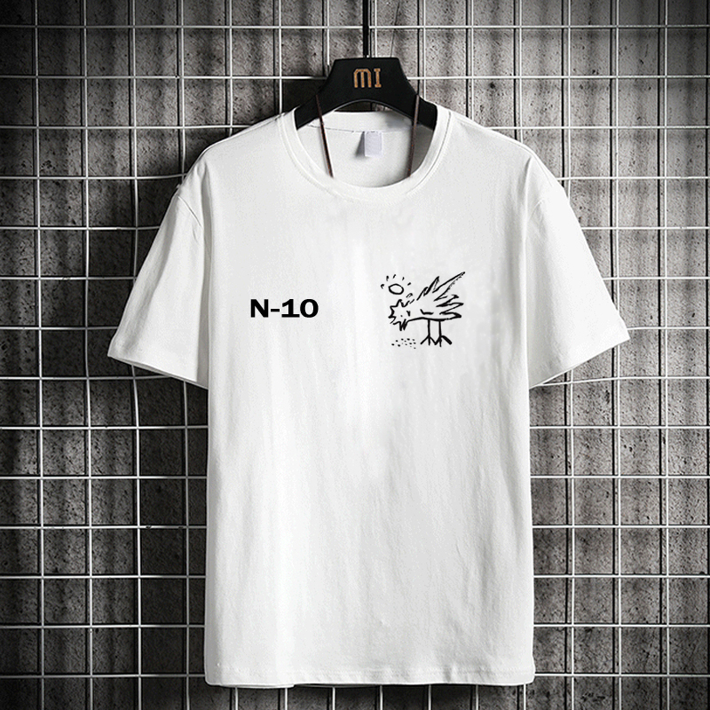 陈百祥神鸟凤凰图小鸡啄米图短袖t恤男女同款衣服祝枝山搞怪体恤