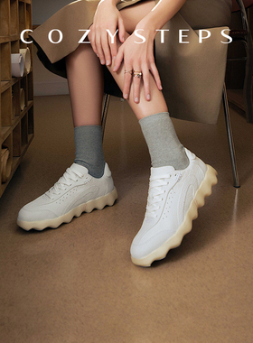 COZY STEPS可至男女款春季新款休闲复古舒适轻便法棍德训鞋5203
