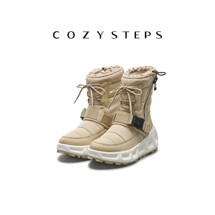 厚底户外防滑雪地靴舒适增高雪地靴8133 新款 COZY STEPS可至冬季