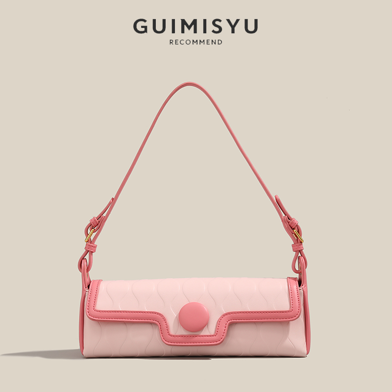 小众单肩包百搭手提法棍包