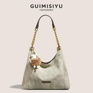 GUIMISIYU原创托特包包女2025新款 大容量通勤腋下包手提单肩大包