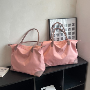 手提袋大容量上班通勤托特包外出门方便携旅游行李包女短途旅行包