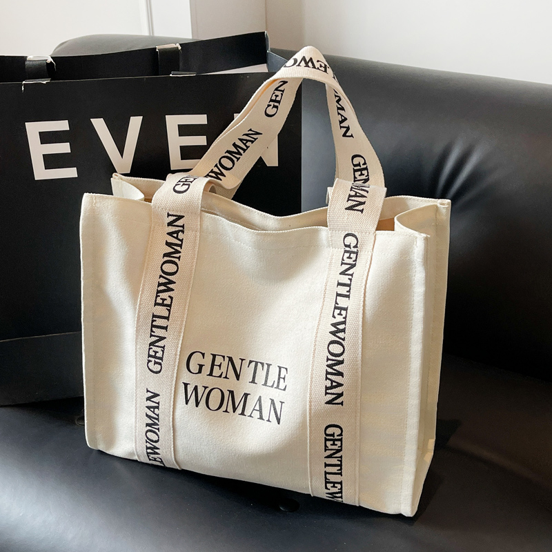 字母帆布托特包GENTLEWOMAN单肩