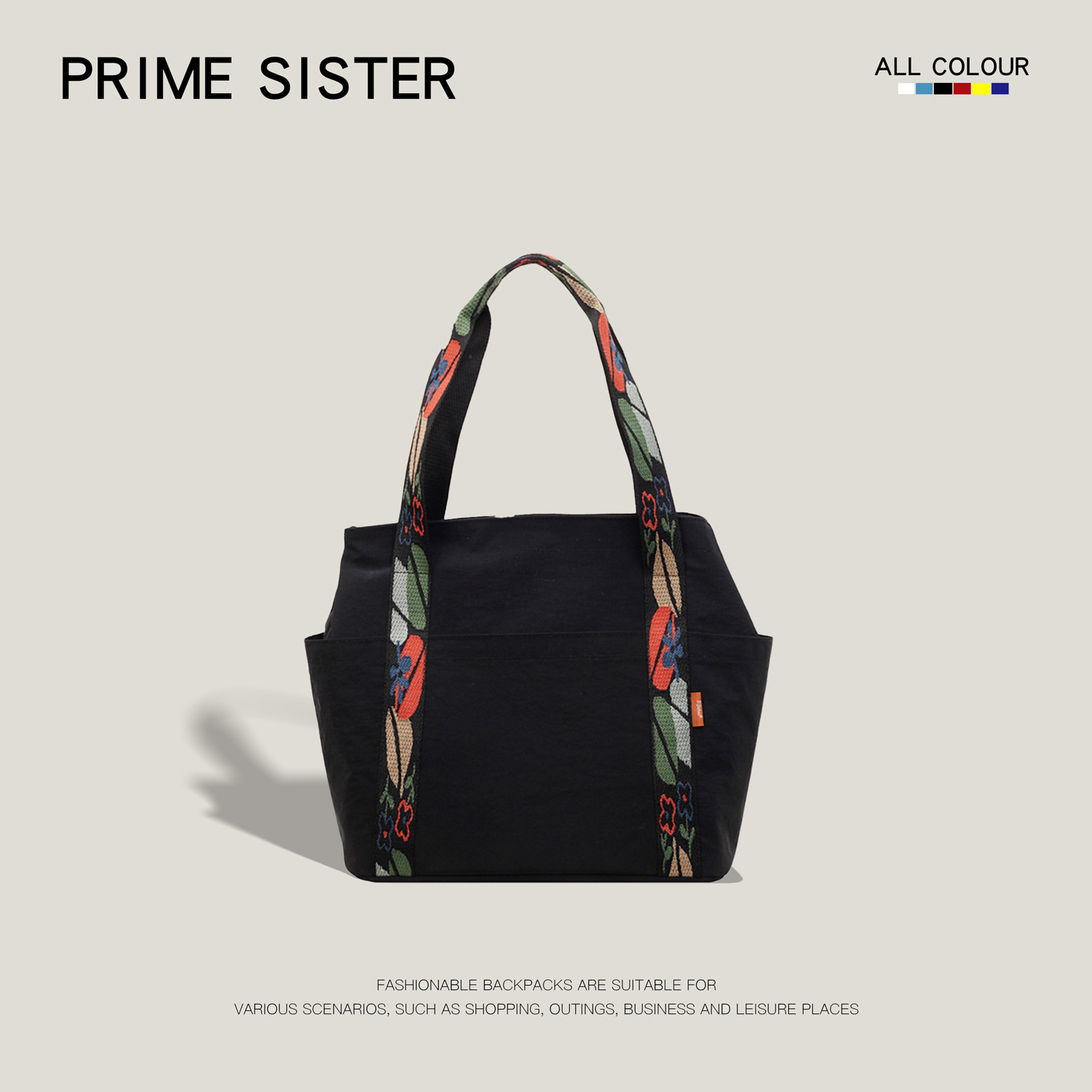 包包女式大容量带拉链通勤单肩包2026新韩版休闲简约通勤手提女包