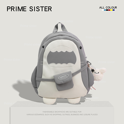 Primesister卡通刺绣双肩背包