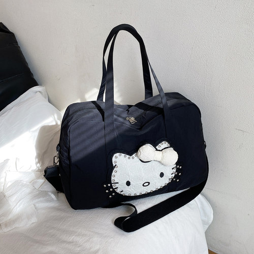 大容量可爱kt手提旅行包斜挎包