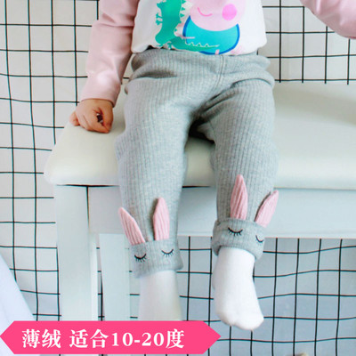 裤子加绒打底婴幼儿1-3岁开档
