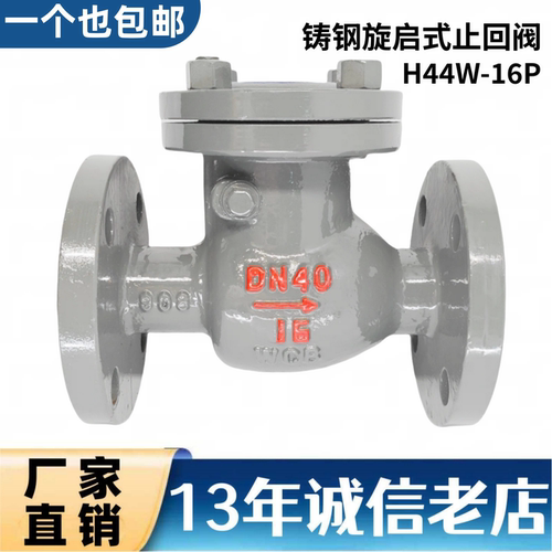 H44H-16C-25C 铸钢旋启式止回阀/法兰止回阀 止逆阀 DN80 100 150