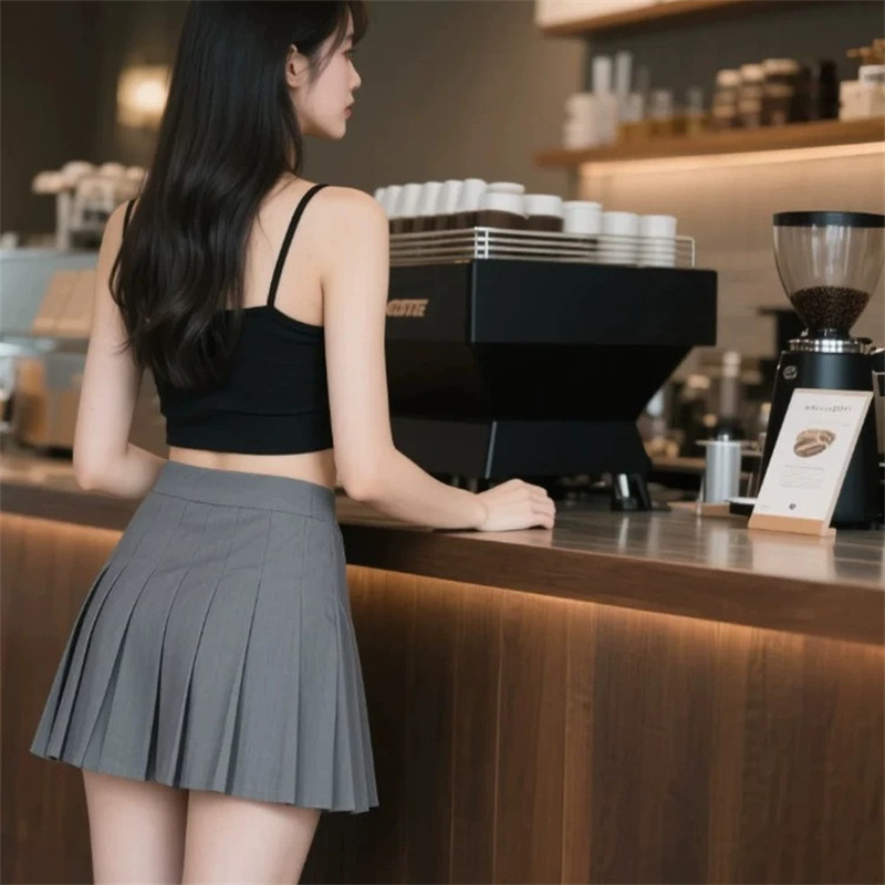 短裙约会穿无内衬安全任务裙战斗小裙女炸街短裙纯欲风高腰