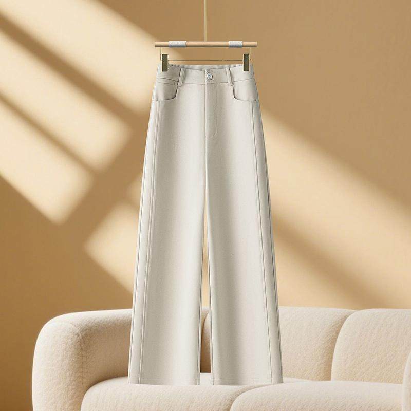 爆款女装香蕉裤女秋冬季款加厚阔腿裤休闲羊毛呢垂感直筒镰刀裤子,女装/女士精品,休闲裤,淘宝优惠券,粉丝福利购,淘宝优惠卷