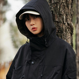 2024春季新款男装日系潮牌纯色连帽工装外套夹克JK338-F145，男装夹克，电商A101（原外27）