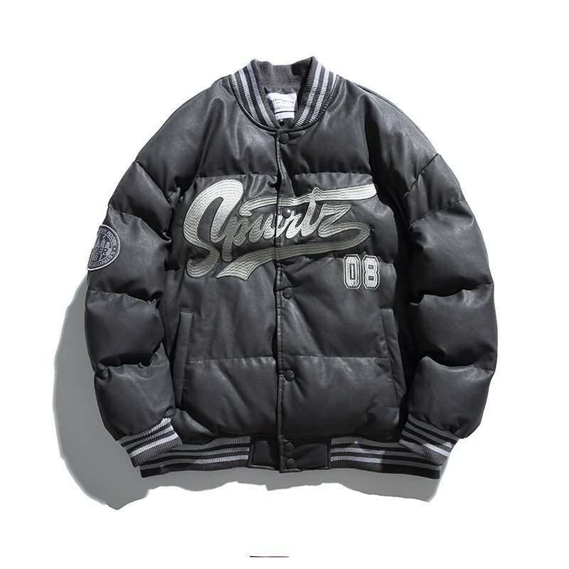 2026冬季新款男装日系潮牌字母刺绣棒球服棉衣加厚外套MY268-F195,男装棉衣,电商A101（原外27）