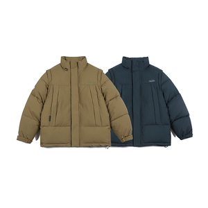 2026冬季新款男日系潮牌宽松立领可脱卸袖加厚外套棉服MY330-F215图片