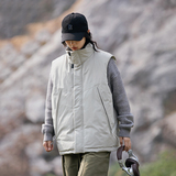 2026冬季新款男装日系潮流宽松纯色加厚棉服马甲外套MJ16-F165，男装棉衣，电商A101（原外27）