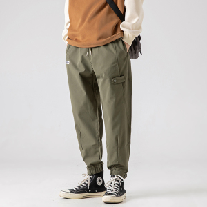 2026秋季新款男装日系立体裁剪束脚休闲工装裤宽松哈伦裤P836-F65图片