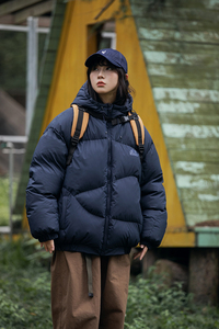 2026冬季新款男装日系潮牌纯色连帽棉衣面包服加厚外套MY298-F195图片