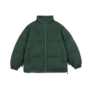 2026冬季新款男装日系字母印花立领加厚皮衣棉服外套MY350-F205图片