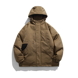 2026冬季新款男装日系潮牌工装连帽加厚外套棉服棉衣MY352--F205图片