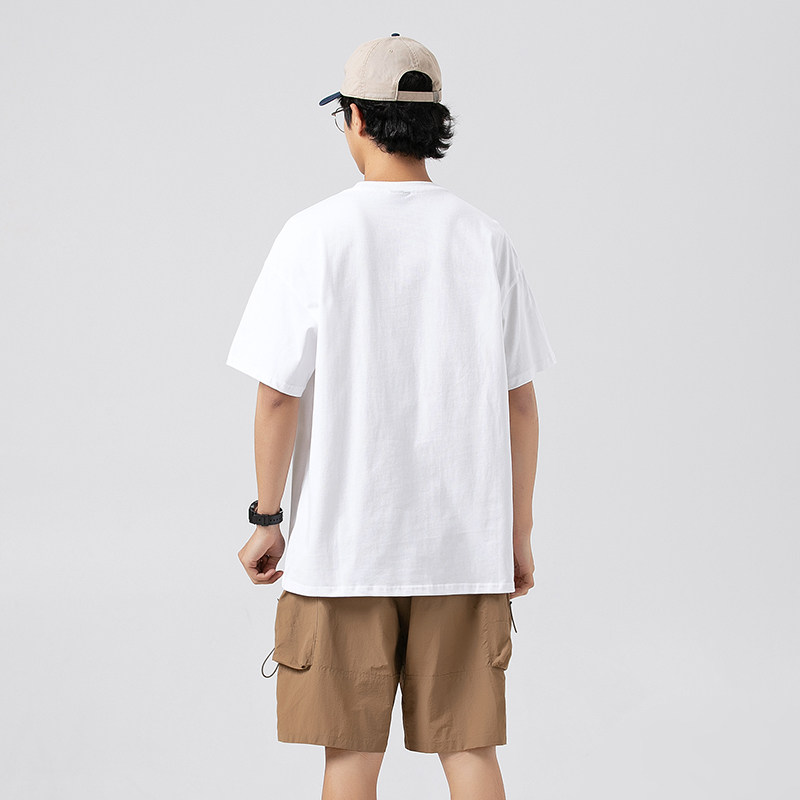 2026夏季新款男装日系潮牌字母印花短袖宽松圆领T恤半袖T832-F45,男装T恤,电商A101（原外27）