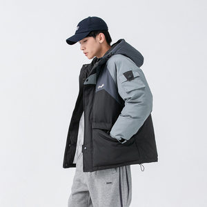 2026冬季新款男日系潮流撞色拼接连帽工装棉服宽松外套MY278-F205图片