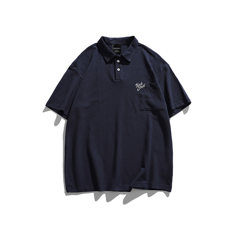 2026夏季新款男装日系基础款白色字母刺绣POLO衫短袖T恤PL36-F60,男装T恤,电商A101（原外27）