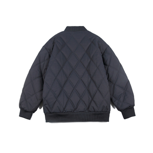 2026冬季新款男装日系潮流菱形格棒球领棉服加厚外套MY336-F175图片