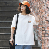 2026夏季新款男装日系原创彩虹字母印花短袖T恤潮T786-F43，男装T恤，电商A101（原外27）