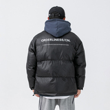 2026冬季新款男日系潮牌立领黑色棉服宽松休闲加厚外套MY276-F185，男装棉衣，电商A101（原外27）