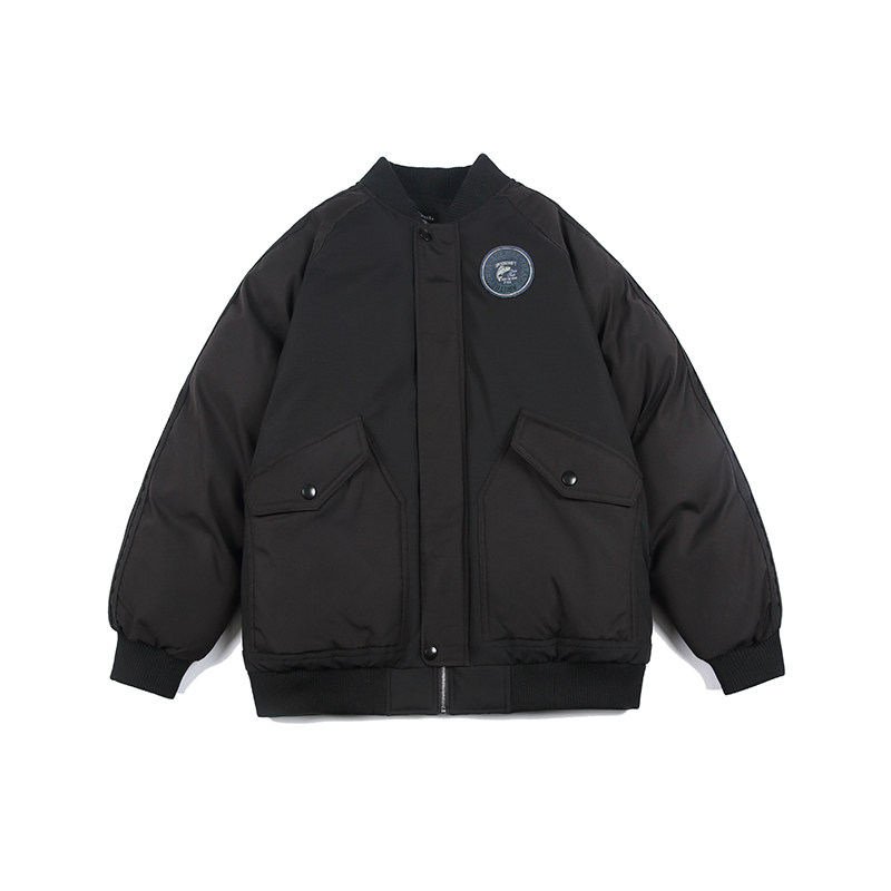 2026冬季新款男装日系潮牌拼接棒球领加厚工装棉服外套MY318-F195,男装棉衣,电商A101（原外27）