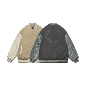 2026冬季新款男装日系潮流拼接棒球领加厚外套棉服JHJK298-F175,夏天初中女生日系穿搭图片