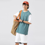 2026夏季新款男装日系原创宽松纯色背心无袖T恤坎肩BX02-F40，男装背心/马甲，电商A101（原外27）