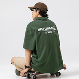 2026夏季新款男日系潮牌字母印花纯色polo衫翻领短袖T恤PL62-F60，男装T恤，电商A101（原外27）