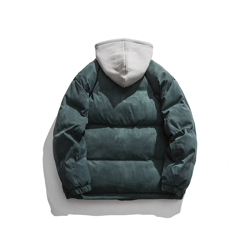 2026冬季新款男装日系潮流宽松假两件连帽棉衣棉服外套MY252-F205,男装棉衣,电商A101（原外27）